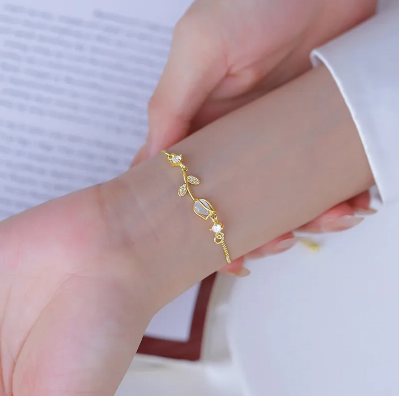 Pulsera con tulipán