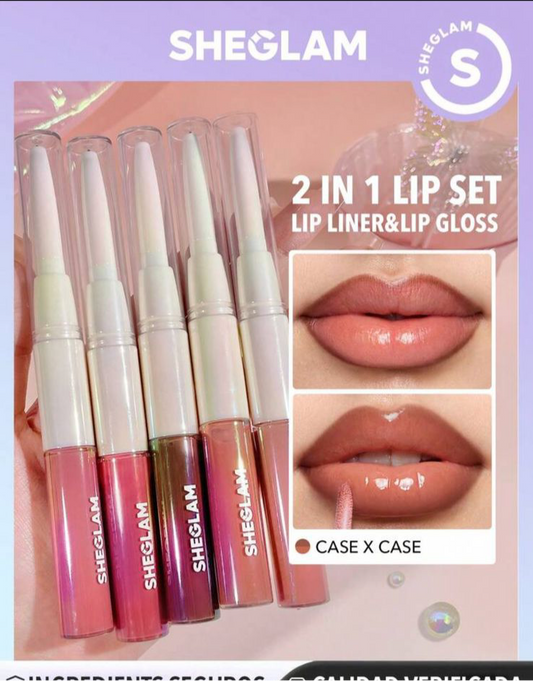 SHEGLAM 2 EN 1 SET LIP LINER&LIP GLOSS💋✨