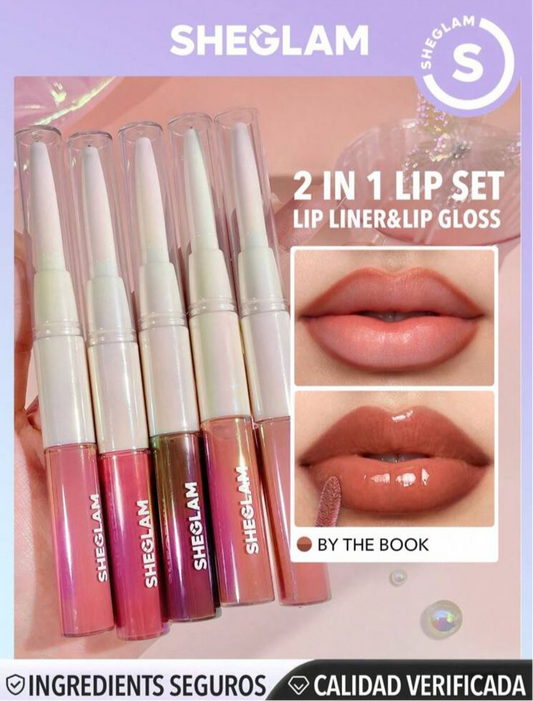 SHEGLAM 2 EN 1 SET LIP LINER&LIP GLOSS💋✨