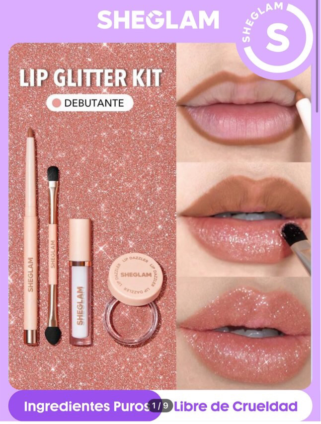 SHEGLAM LIP GLITTER KIT