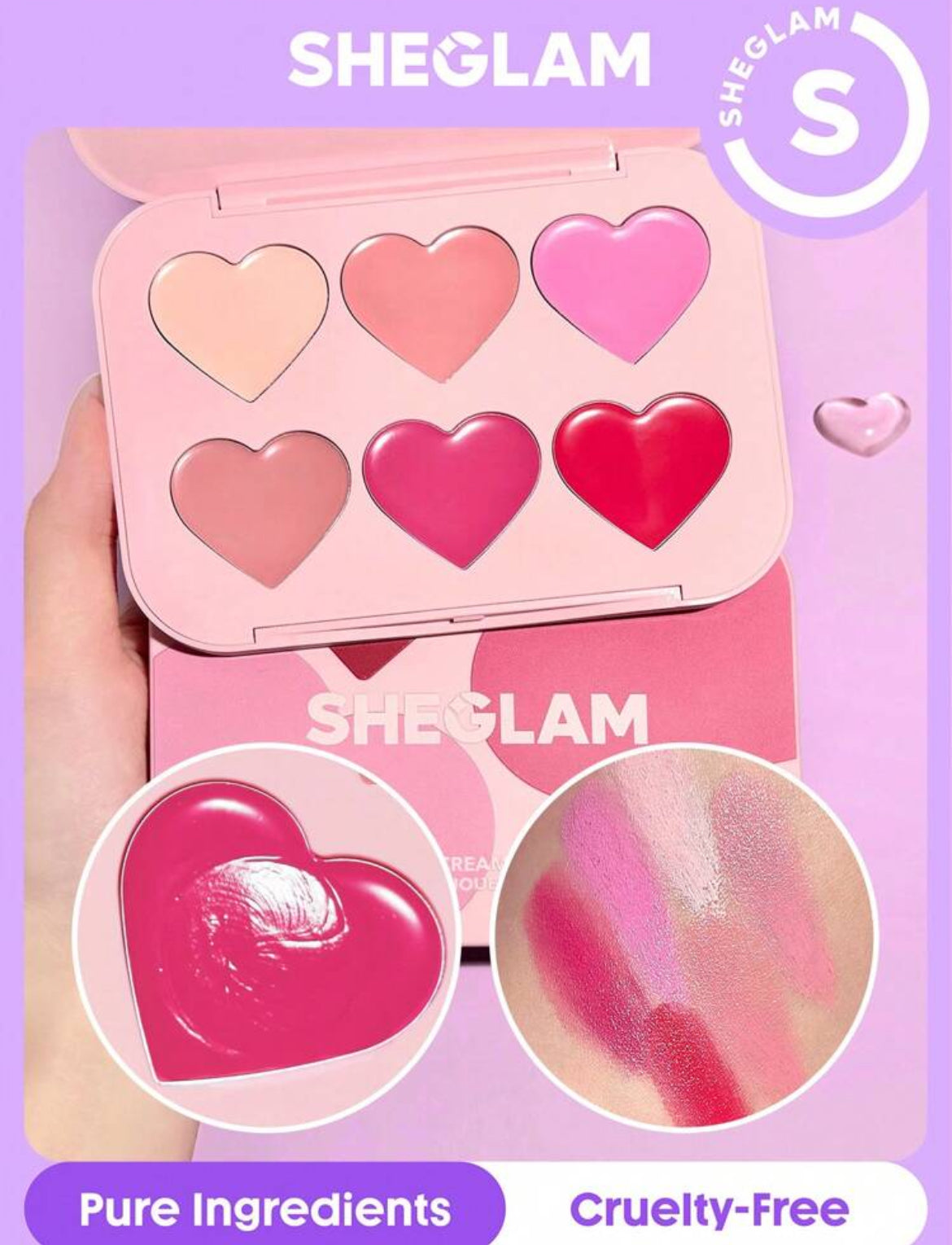 SHEGLAM Paleta de rubores en crema Flush Crush-Blushing Bouquet