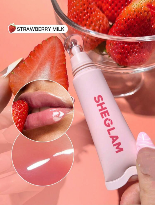 Brillo labial hidratante Crystal Glaze- Strawberry Milk