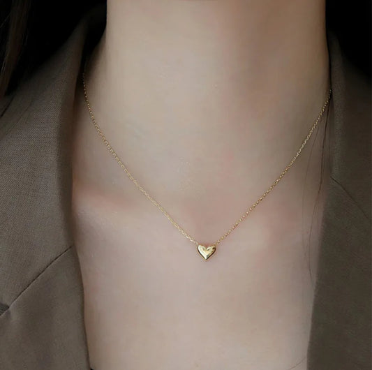 Collar de acero inoxidable bañado en oro