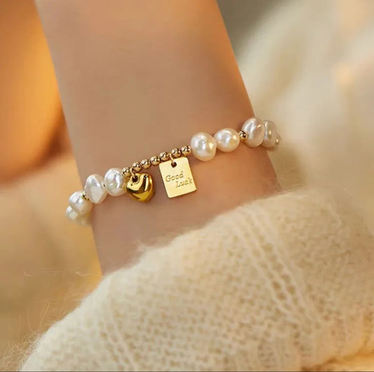 Pulsera de imitación perlas
