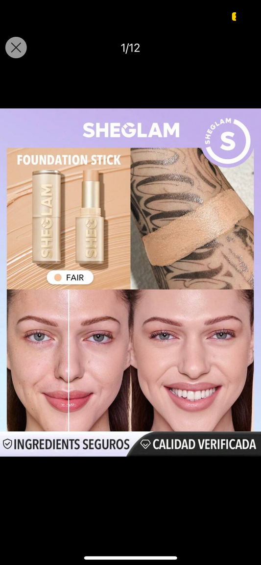 Base de maquillaje en barra Skin Magnet de alta cobertura- Fair✔️